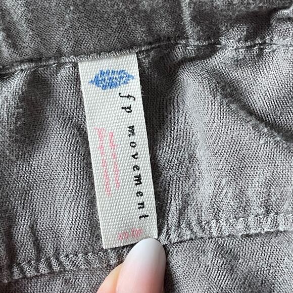 Free People Movement Rise To The Sun Harem Pants Gray Drawstring Size XS - Picture 6 of 6